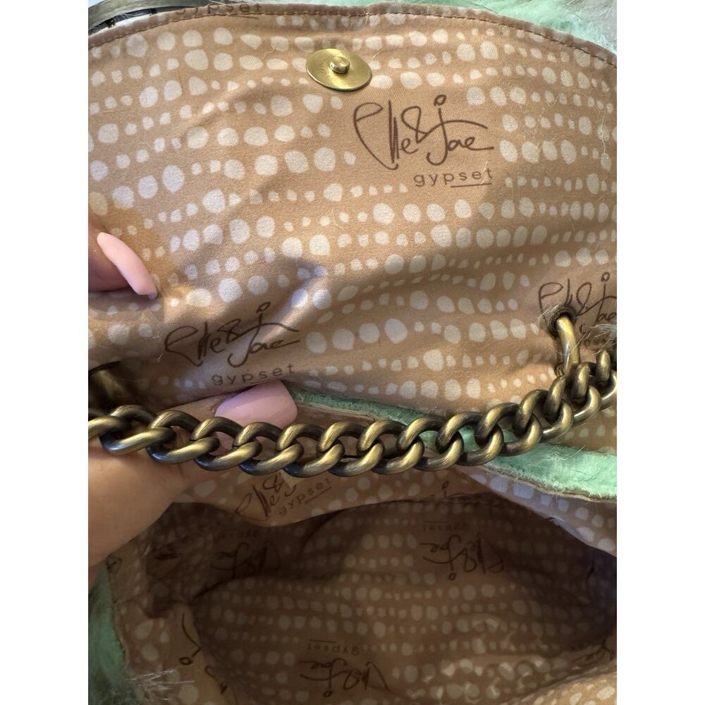 NWT Elle & Jae Gypset Faux Fur Flap Shoulder Bag - Picture 8 of 10